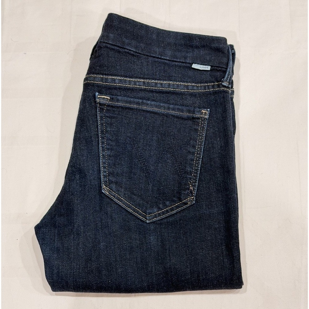 MOTHER The Looker Low Rise Skinny Jeans Size 27 Forever And A Day Dark Blue Wash